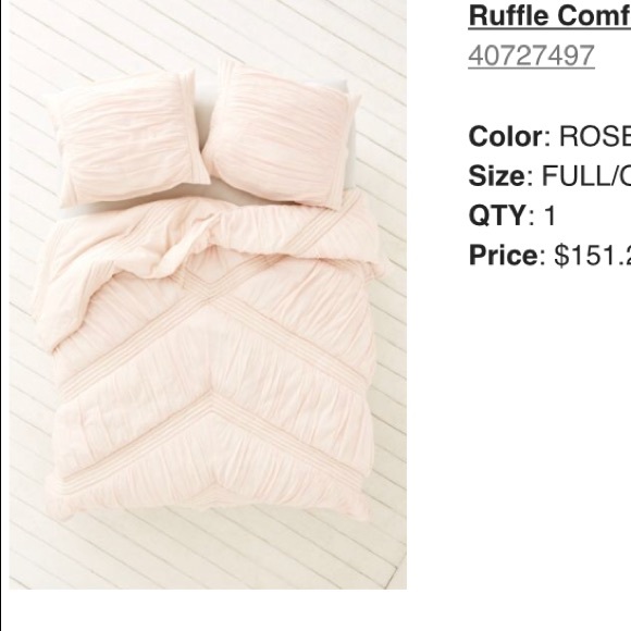 Urban Outfitters Other Ruffle Comforter And Sham Set Poshmark